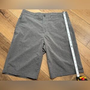 Classic Gray Men's Flat Front Shorts